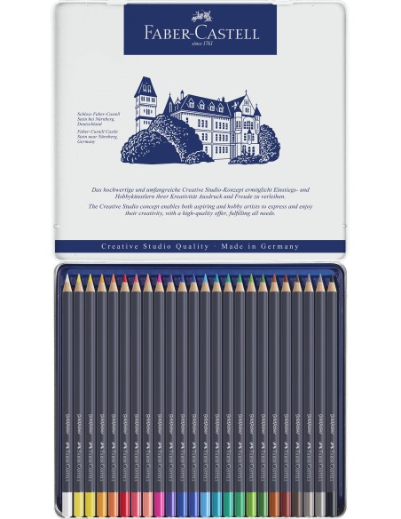 Caja Lápices Faber-Castell Metal Golfaber 24 Unidades