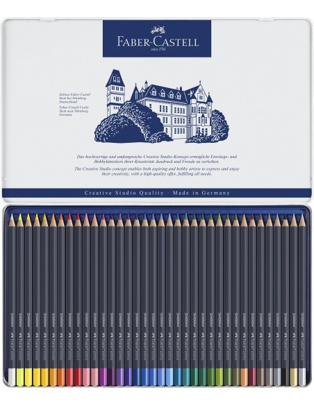 Caja Lápices Faber-Castell Metal Golfaber 36 Unidades