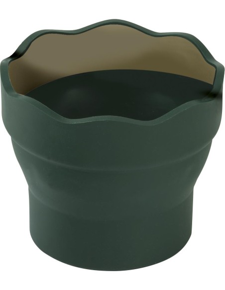 Recipiente Limpia-Pinceles Clip & Go Faber-Castell Verde