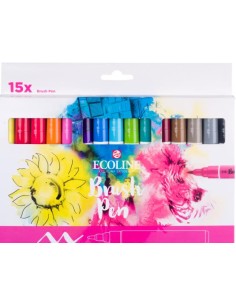 Caja Rotuladores Ecoline Primarios 15 Unidades