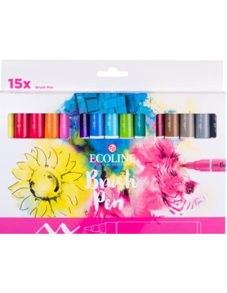 Caja Rotuladores Ecoline Primarios 15 Unidades