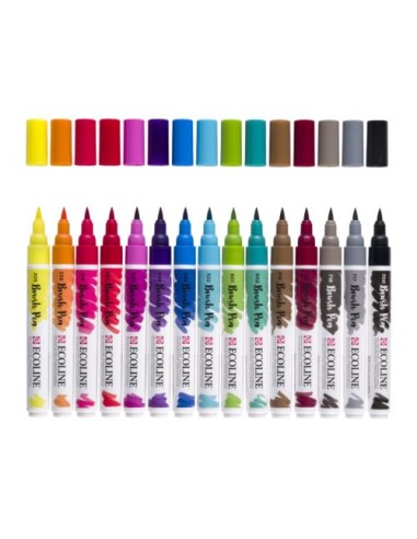 Caja Rotuladores Ecoline Primarios 15 Unidades