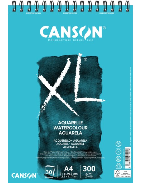 Bloc Canson XL Acuarela A4 300 gr