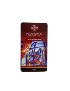 Caja Metálica Koh-I-Noor 12 Colores