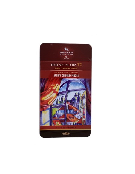 Caja Metálica Koh-I-Noor 12 Colores