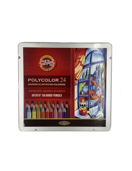 Caja Metálica Koh-I-Noor 24 Colores