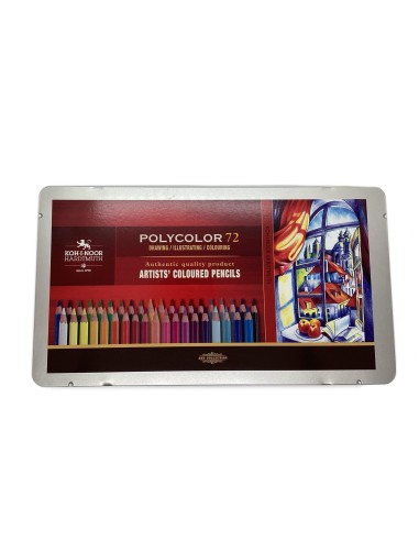 Caja Metálica Koh-I-Noor 72 Colores