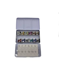 Caja Metálica Phoenix 12 Acuarelas Colores Metalizados