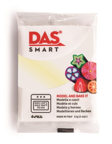 Pastilla Arcilla Polimérica Das Smart 57 gr Blanco Perla