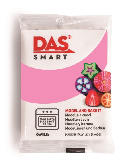 Pastilla Arcilla Polimérica Das Smart 57 gr Rosa