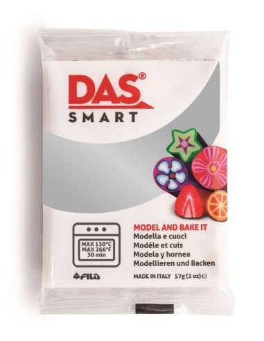 Pastilla Arcilla Polimérica Das Smart 57 gr Plata Metal