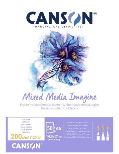 Bloc Canson Mix Media A5 50 H 200 gr