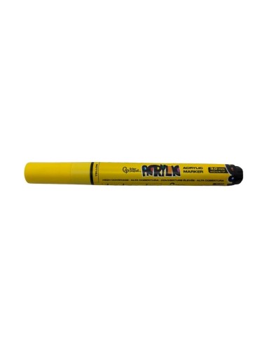 Rotulador Acrílico Liderpapel Punta Redonda 3 mm Amarillo