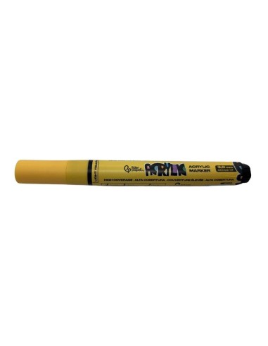 Rotulador Acrílico Liderpapel Punta Redonda 3 mm Amarillo Claro