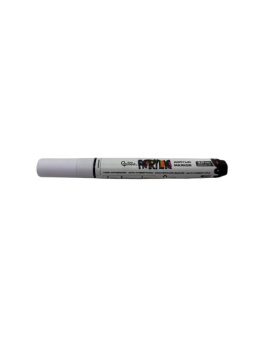 Rotulador Acrílico Liderpapel Punta Redonda 3 mm  Blanco