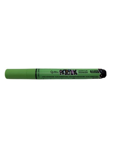 Rotulador Acrílico Liderpapel Punta Redonda 3 mm  Verde Claro