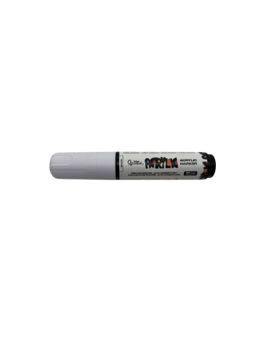 Rotulador Acrílico Liderpapel Punta Rectangular 10 mm Blanco