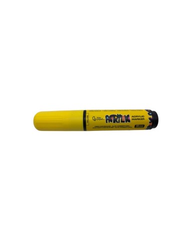 Rotulador Acrílico Liderpapel Punta Rectangular 10 mm Amarillo
