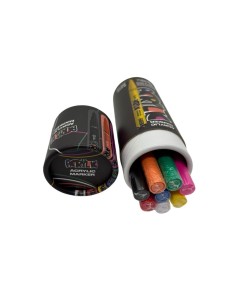 Caja Rotuladores Acrílicos LiderpapelPunta Fina 0.7 mm 8... 2