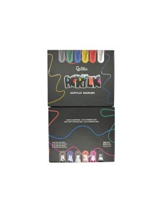 Caja Rotuladores Acrílicos Liderpapel Punta Redonda 3 mm...