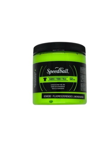 Tinta Serigrafía Speedball Textil 237 ml Verde Fluorescente