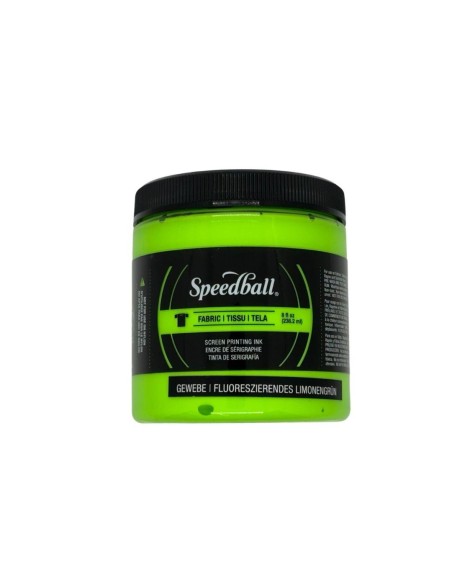 Tinta Serigrafía Speedball Textil 237 ml Verde Fluorescente
