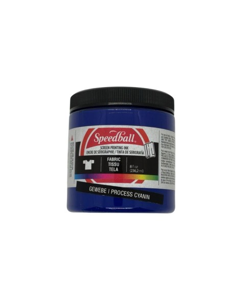 Tinta Serigrafía Speedball Textil 237 ml Cyan Process