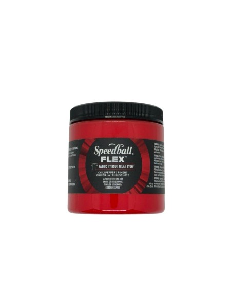 Tinta Serigrafía Speedball Textil 237 ml Telas Flexibles Chile Picante