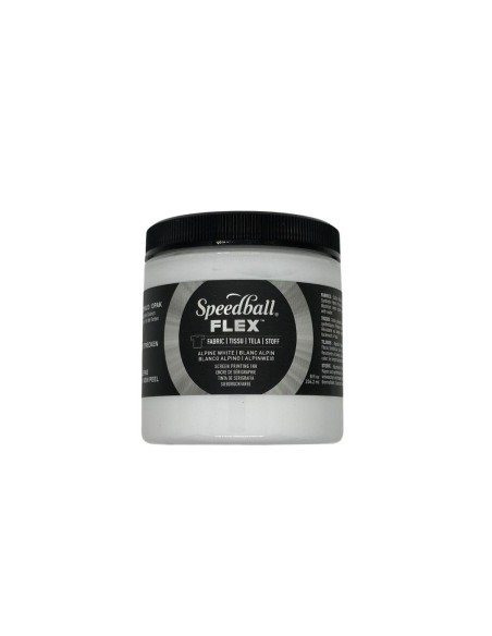 Tinta Serigrafía Speedball Textil 237 ml Telas Flexibles Blanco Alpino