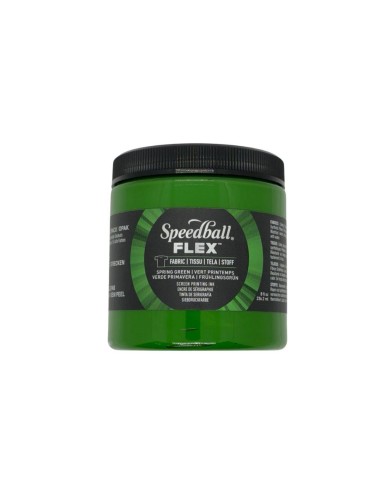 Tinta Serigrafía Speedball Textil 237 ml Telas Flexibles Verde
