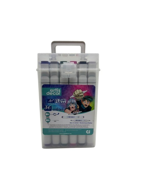 Caja Rotuladores Artis Decor Acrílicos Go (4-5mm) 36 colores