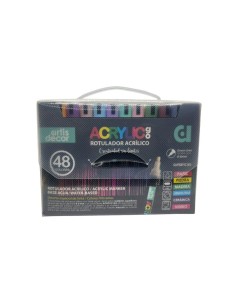 Caja Roruladores Artis Decor Acrílicos Go (4-5mm) 48 colores