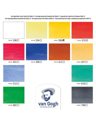 Caja Acuarelas Van Gogh Tubo 10 ml 12 Unidades