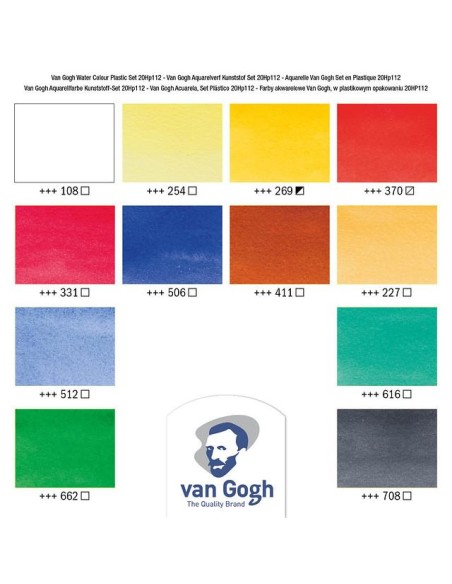 Caja Acuarelas Van Gogh Tubo 10 ml 12 Unidades