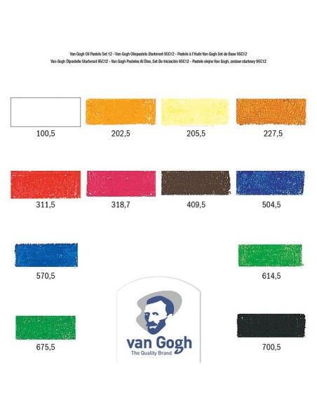 Caja Óleos Van Gogh Pastel 12 Unidades