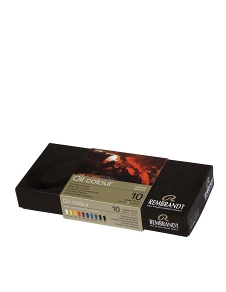 Caja Óleos Rembrandt 15 ml 10 unidades 