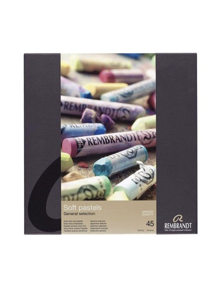 Caja Pasteles Rembrandt Largos 45 Unidades