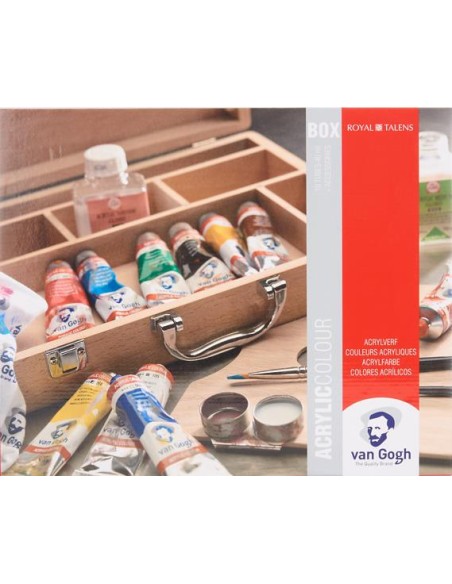 Caja Acrílicos Van Gogh Madera 40 ml 10 Unidades