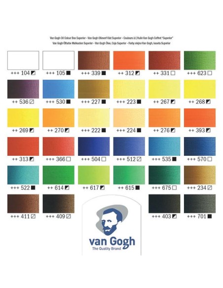 Caja Óleos Van Gogh Madera 20 ml 32 Unidades