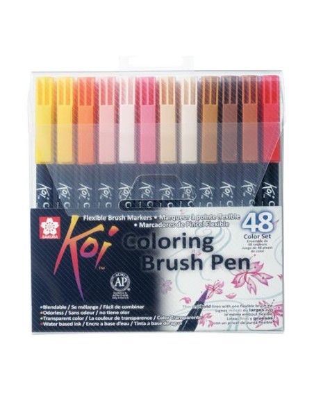 Caja Rotuladores Sakura Brush 48 Colores
