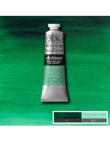 Óleo W&N Artisan al Agua 37 ml Verde Ftalo...