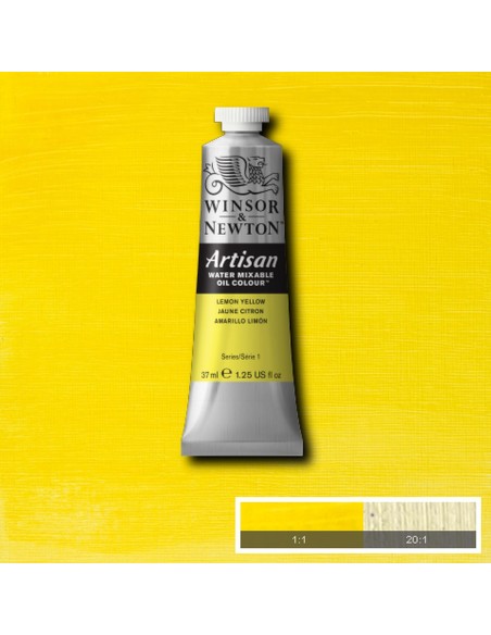 Óleo W&N Artisan al Agua 37 ml Amarillo Limón Nº346