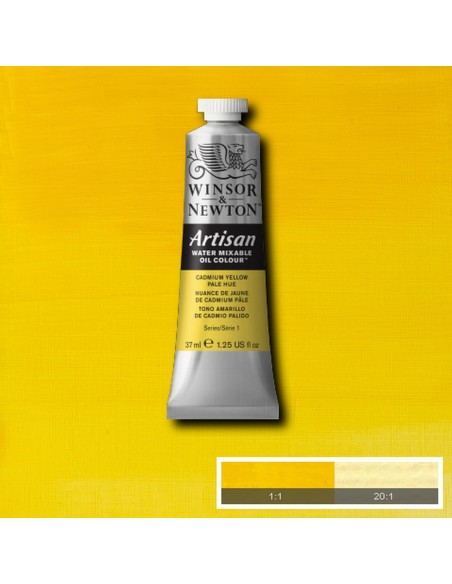 Óleo W&N Artisan al Agua 37 ml Tono Amarillo de Cadmio Pálido Nº119