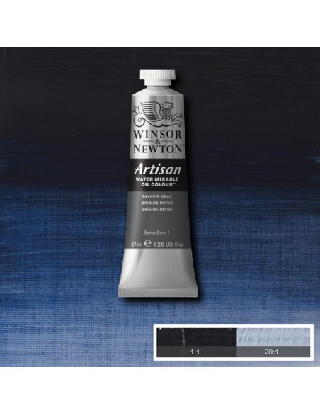 Óleo W&N Artisan al Agua 37 ml Gris de Payne Nº465