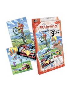 Set Pintar Michel por Números Aventura  (Pack de 3)