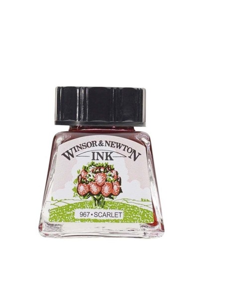 Tinta Dibujo W&N 14 ml Escarlata