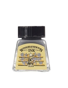 Tinta Dibujo W&N 14 ml Plata