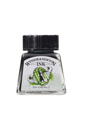 Tinta Dibujo W&N 14 ml Verde Esmeralda