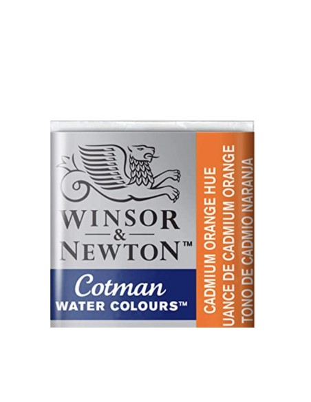 Acuarela W&N Cotman 1/2 Godet Amarillo Cadmio Naranja