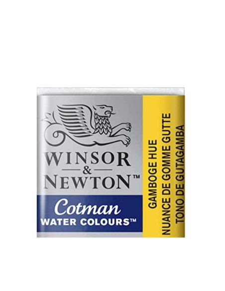 Acuarela W&N Cotman 1/2 Godet Gutagamba Pigmento Azoico